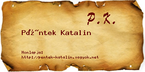 Péntek Katalin névjegykártya